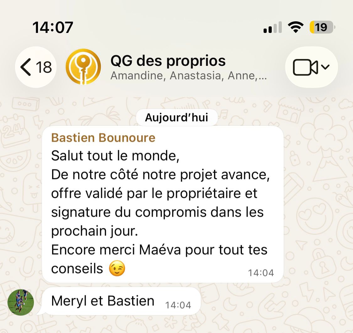 T2 acheté par Meryl et Bastien à Narbonne, premier investissement locatif en couple négocié à 40 000€ avec Goproprio